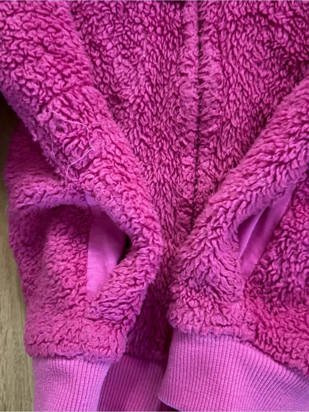 Gymboree girls Pink Sherpa zip up hoodie Sz 5-6